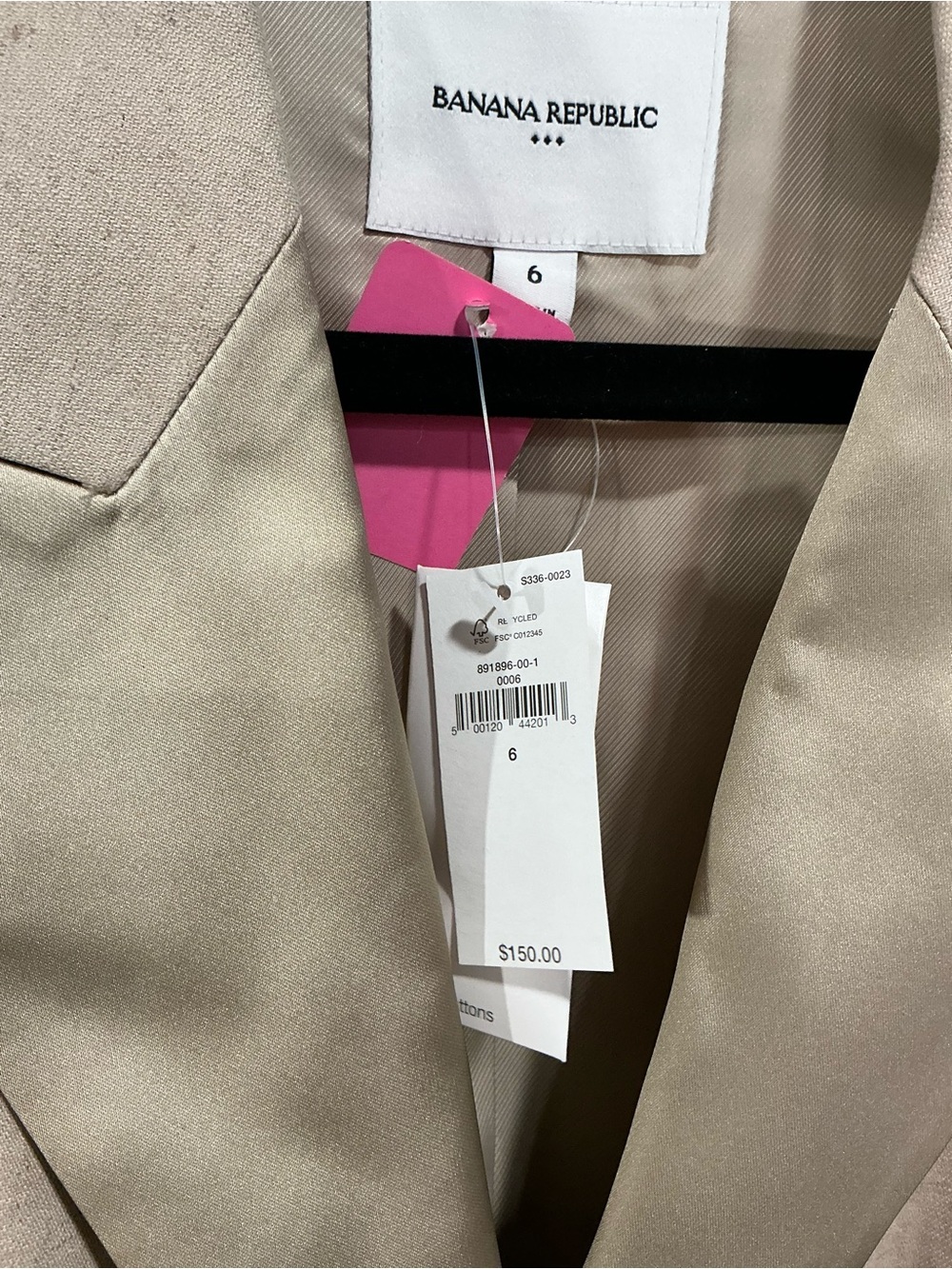 Banana Republic Sleeveless Tailored Blazer Vest in Beige - Picture 2 of 4
